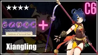 Xiangling C6 + Engulfing lightning + Emblem of Severed Fate