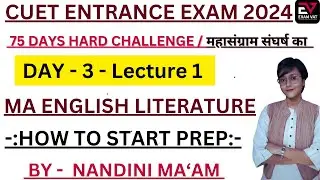 75 DAY'S STUDY CHALLENGE | English Literature plan |By Nandini #cuetpg2024 #75dayshardchallenge
