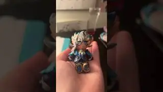 I made a Mini Neuvillette out of Clay!#genshinimpact #neuvillette #fontaine #Clay #diy #art #chibi