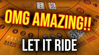 MORE AMAZING LUCK ON LET IT RIDE POKER!! 