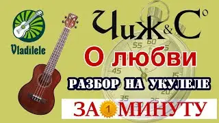 ЧИЖ и Ко - О ЛЮБВИ разбор на укулеле ЗА 1 МИНУТУ