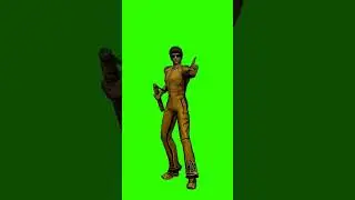 Green Screen Animation - 3D Bruce Lee(COPYRIGHT FREE)
