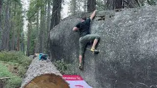 Slidepull (V3/4 FA) - Tall Beta: Lake Tahoe Bouldering [Pfiff]