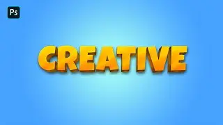 3D Text | 3D Typography Effect in Photoshop | Photoshop Tutorial