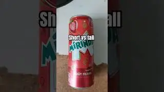 which Mirinda drinks got the different size