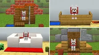 🐶 5 КРАСИВЫХ ДОМОВ ДЛЯ СОБАК В МАЙНКРАФТ 1.16