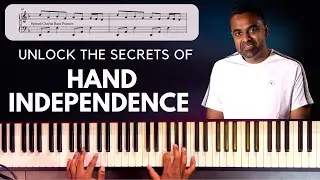 GROWING Hand Independence on Piano with Melody in Right Hand & MULTIPLE Chord Patterns in Left Hand