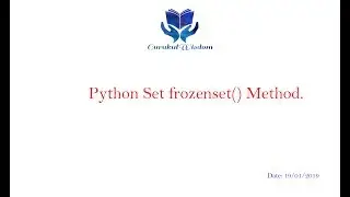 60-Python Set frozenset() Method