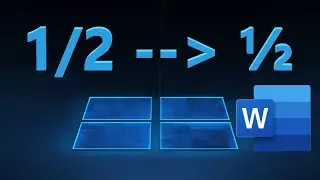 How to make a fraction in Microsoft Word ½