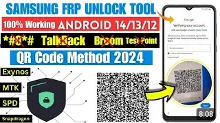 SAMSUNG FRP BYPASS NEW METHOD 2024 BY QR CODE | ADB ENABLE FAIL |