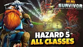 Hazard 5 Hollow Bough Wins with Every Class | Deep Rock Galactic: Survivor Live Gameplay