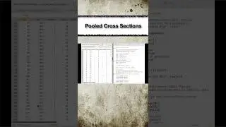 Pooled Cross Sections | The Fourth Data Type