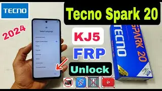 Tecno Spark 20 FRP Bypass Without Pc | New Method | Tecno (KJ5) Frp Unlock Android 13 | 2024