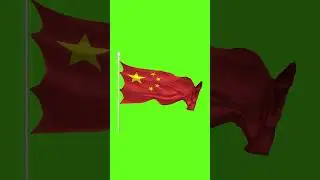 Green Screen China Flag || china Flag Animation  #viral #independenceday#china#tiktok  #chromakey