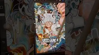 Luffy Gear 5 Procreate Poster Drawing #onepiece #luffy #luffygear5 #drawing #art #anime