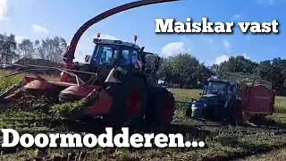 Maiswagen VAST TOT AAN DE ASSEN | Doormodderen... | Boer Gerrit vlogt