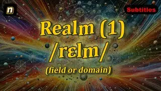 [n] Realm meaning (field or domain) with 5 examples