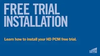 HD PCM Training: Free Trial Install