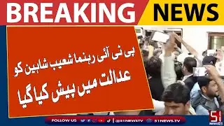 پی ٹی آئی رہنما شعیب شاہین کو عدالت میں پیش کیا گیا....