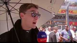 George Russell grid interview Spanish GP