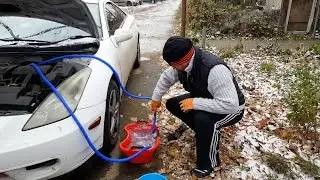 Холодный воздух в автомобиле из печки - чистим радиатор печки!!!