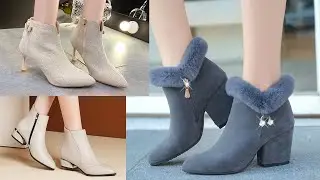 Fashion Trends - Latest Ladies Ankle Heels Boots - Vid 4