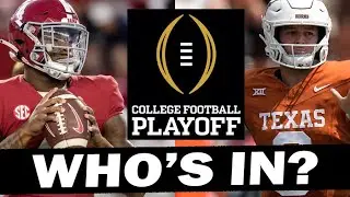 Projecting the 4 Playoff Teams / New Year's Six - Final Rankings