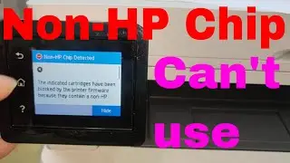 HP Laser Jet Pro MFP M428fdw toner cartridge very checking | Non-HP Chip toner cartridge can't use