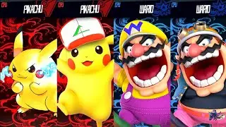 Team Pikachu Vs Team Wario - Super Smash Bros Mods
