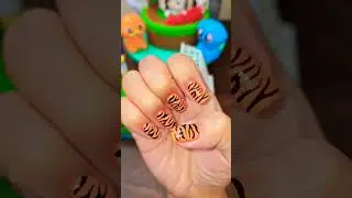 Tiger 🐅 nails 💅 #art