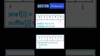 DE Shaw & Co || Interview Problem - 04 || 1 Min || #shorts