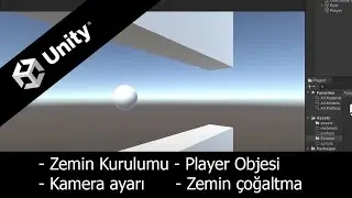 Unity 3D Mobil Oyun Geliştirme, 2- Zemin Oluşturma Ve Kamera Ayarları (Gravity Ball)