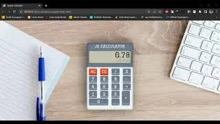 Simple Calculator using JavaScript HTML and CSS | JavaScript Project #12