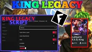 KING LEGACY Script mobile UPDATE 4.5 AUTO FARM NEW LEVEL | AUTO QUEST | SEAKING