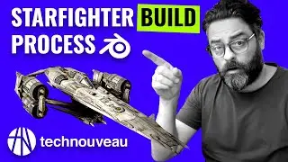 Star Fighter Build Process - Blender Workflow - Technouveau 0002