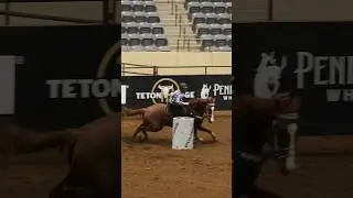 Smoking Run On Chester! #barrelracing #equestrian #horses