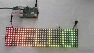 Raspberry Pi controlled 2D LED panel (WS2812)