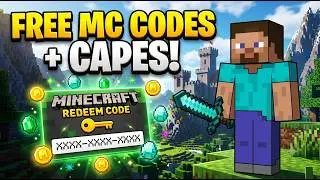 HOW TO GET MINECRAFT REDEEM CODES & CAPES FOR FREE 🫵!