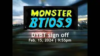 Monster BT 105.9 -signoff 2024