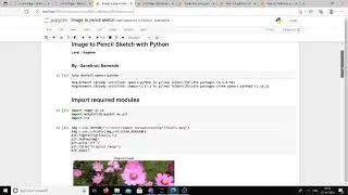 Image to Pencil sketch in python