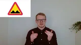 A8. Varning för ojämn väg - Teckenspråk