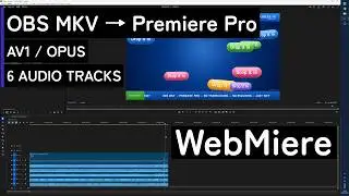 How to Import OBS AV1/Opus MKV into Premiere Pro — No Transcoding | WebMiere
