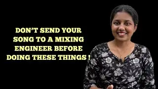 Things to do before sending your tracks to a mix engineer