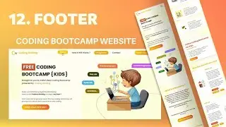 12. Footer of Website | Coding Bootcamp Website | Allustrode #webdevelopment #webdev #footer