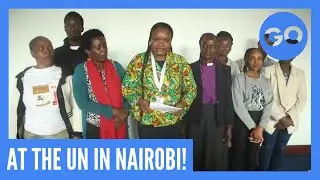 CitizenGO delivery of signatures at the UN Headquarters in Nairobi.