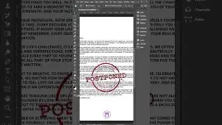 😍✌Best Way To Removing Stamp Seals from Documents Tutorial "Mastering Adobe Photoshop"👌✌ #shorts