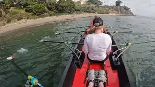 Rowing to Angel Island in the Coastal 4x