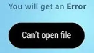 How to fix Cant open file