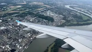 Beautiful landing at Cologne Germany in a Eurowings Airbus A320