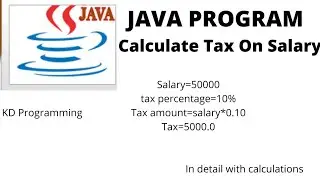 Java program for calculating Tax applied on salary(payment)!!(if-else-if ladder)